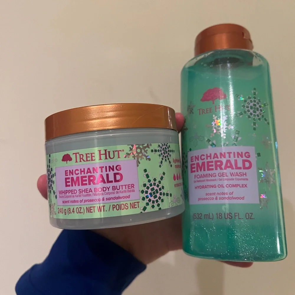 Tree Hut Enchanting Emerald Whipped Shea Body Butter & Foaming Gel Wash